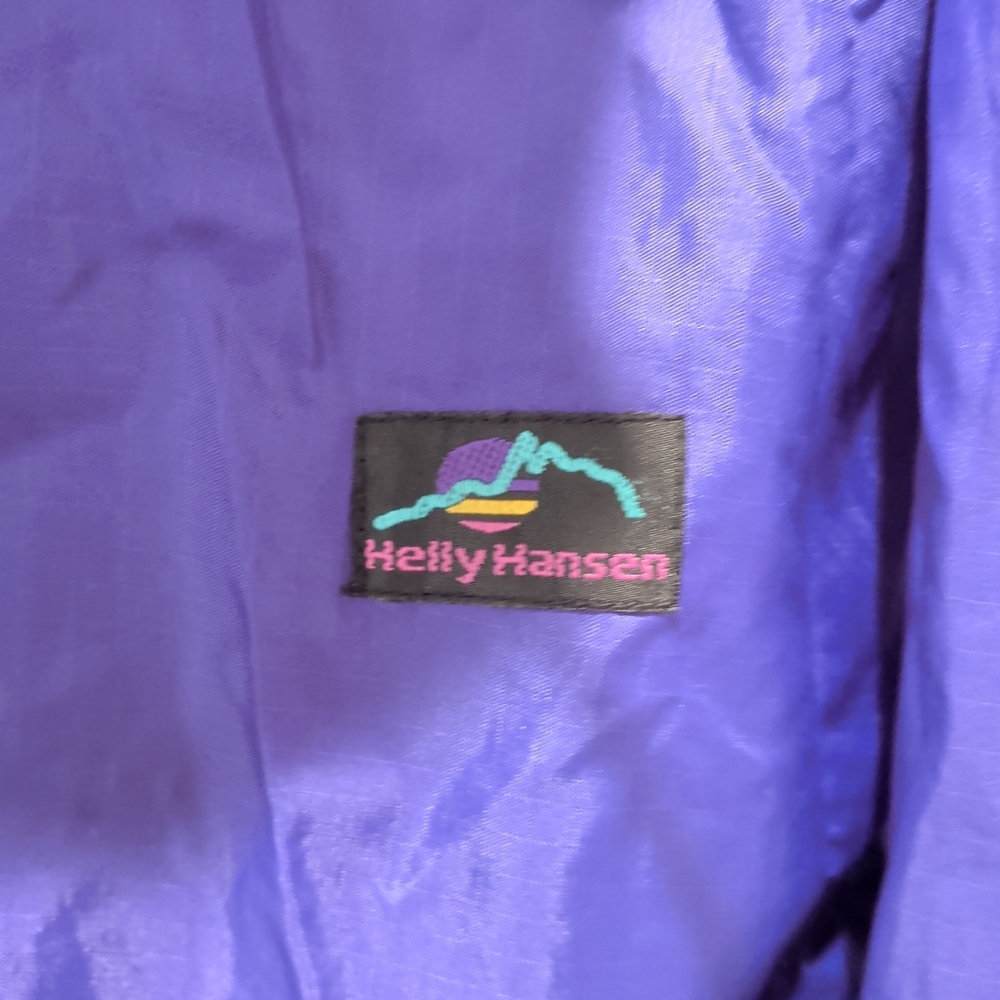Vintage 90's Helly Hansen Vibrant Purple Windbreaker Jacket Size L - Picture 6 of 7